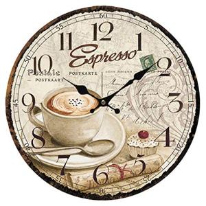 YOAI Reloj de pared de cocina, reloj de cocina, estilo vint…