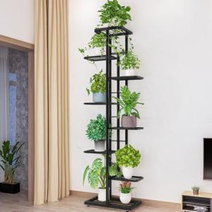 Garvee Con 1Pcs Hierro Florero 8 Capas 9 Macetas Estante In…