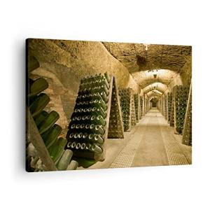 ARTTOR Lienzos decorativos Bodega botellas sótano Cuadro So…