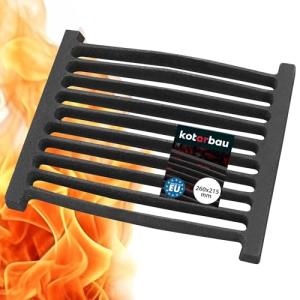 KOTARBAU® Rejilla de Hierro Fundido para Chimenea, 26 x 21,…