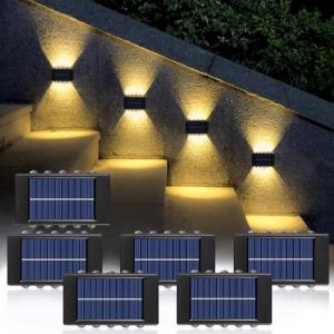 Anyingkai Aplique solar exterior,6 Piezas Luces Solares De…