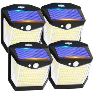 Luz Solar LED Exterior Jardin: 248 LED Luces Solares Sensor…