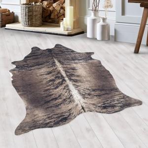 HomebyHome Alfombra de Pieles Piel sintética Tejida Plana D…