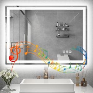 STARLEAD Espejo-Baño-con-Luz 60x80cm, Espejos-de-Baño-con-L…