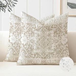 Miuyunya Juego de 2 Funda Cojin Sofa de Flores 45 x 45 Exte…