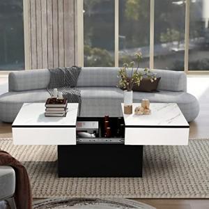 VOWNER Mesa de Centro,Mesa de Centro Moderna,Mesa Centro Ex…