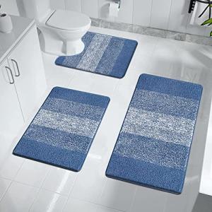 Enyhom Juego de Alfombrillas de baño de Microfibra de 3 Pie…