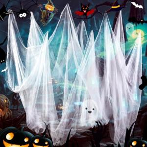 Wzone Paño Blanco Espeluznante de Halloween 215 x 500 cm (8…