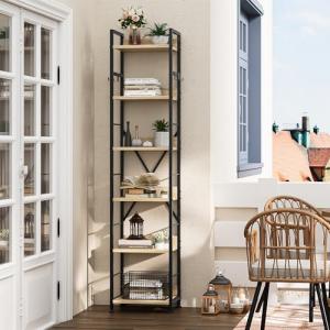YITAHOME Librería de 6 Niveles, Estantería de Piso con 4 Ga…