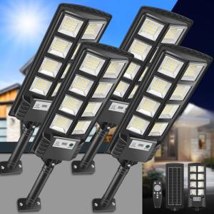VOPHICHO Farolas Solares Exterior, 6000K Focos Solar LED Ja…