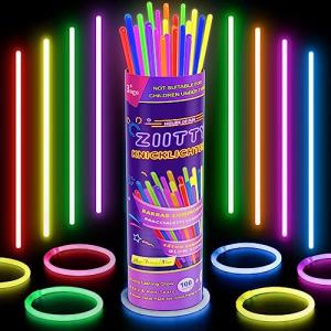 Ziitty Barras Luminosas, 100 Pulseras Fluorescentes y 100 C…