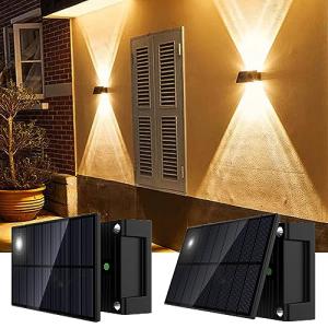 Talwei Lámpara de pared solar para exterior, iluminación LE…