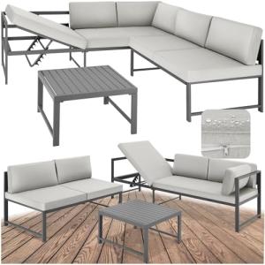 TecTake® Conjunto de Muebles de Jardín, Sofa Exterior, Mesa…