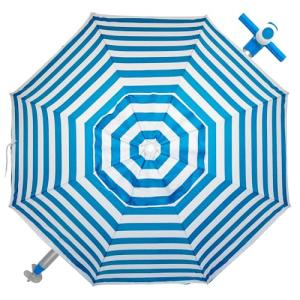 Pincho Sombrilla Playa Grande 220 cm, Antiviento hasta 35km…