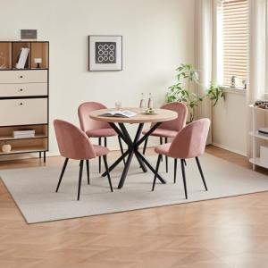 GrandCA HOME Conjunto de Mesa y Sillas de Comedor, Mesa Red…