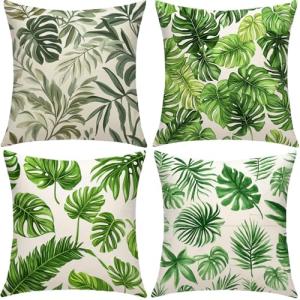 Verde Cojines Exterior Impermeable Terciopelo Grande Fundas…