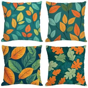 Fundas Cojines 65x65 cm Juego de 4 turquesa Cojines Exterio…