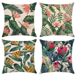 4 Pcs Fundas de Cojín 45 x 45cm, Funda Almohada Decorativos…