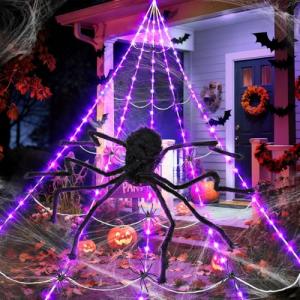 Set de Decoración Halloween con Telarañas Halloween Luminos…