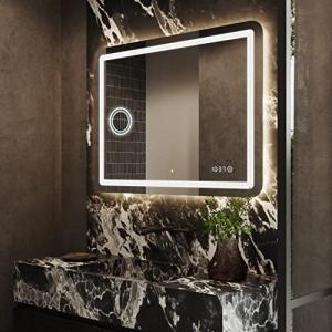 Artforma Espejo de Baño con Iluminación LED - 60x60 - Luz E…