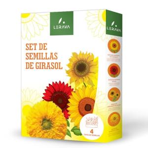 LERAVA® Set de semillas de girasol - Cuatro Variedades - Cr…