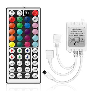 VIPMOON Controlador Tira LED RGB 12V, 44 Teclas IR Control…