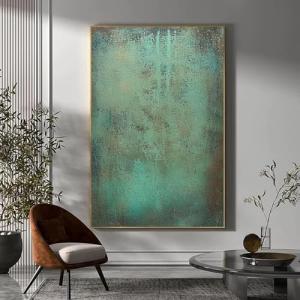 WUDUM Gran arte de pared verde,pintura abstracta verde,pint…