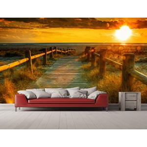 Oedim - Fotomural Vinilo para Pared Atardecer en la Playa |…