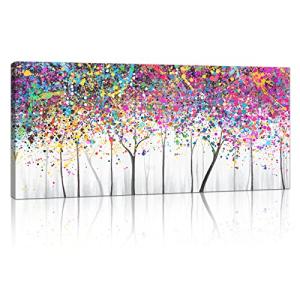 Marco de Madera Arbol Colorido Grande Cuadros Decoracion Sa…