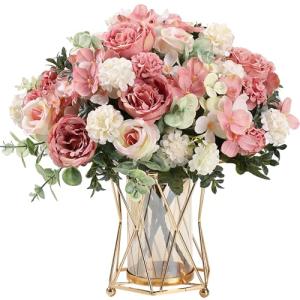 HNVNER 2 Ramo de Flores Artificiales Decoracion, Flor Falsa…
