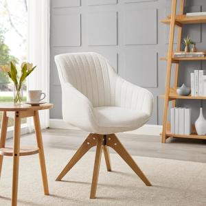 Zouron Silla de Comedor con Patas de Madera, Silla giratori…