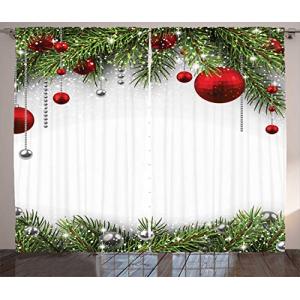 ABAKUHAUS Navidad Cortinas, Baulbes Noel Árbol, Sala de Est…