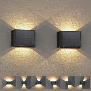 T-SUN Aplique Solar Exterior Pared 2 Piezas, 3000K Blanco C…