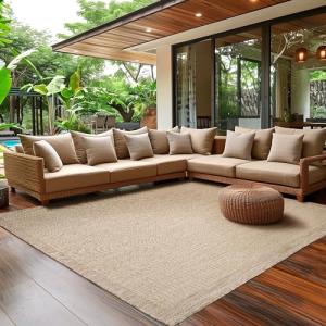 SIMPEX Alfombra Exterior para Terraza, Balcón y Jardín, Alf…