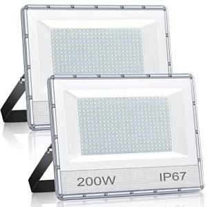 Focos LED Exterior 200W 2 Piezas,Foco LED 20000LM,IP67 Impe…