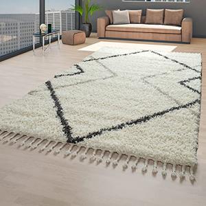 TT Home Alfombra Escandinava Beige Pelo Largo Salón Diseño…