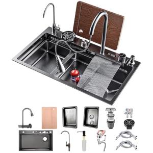 50 Cm De Ancho Fregadero De Cocina Con Grifo Cocina Extraib…