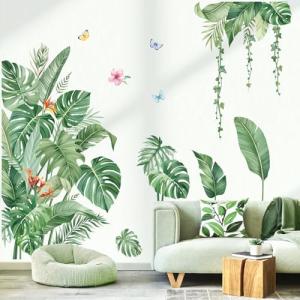 decalmile Pegatinas de Pared Hojas Plantas Tropicales Vinil…