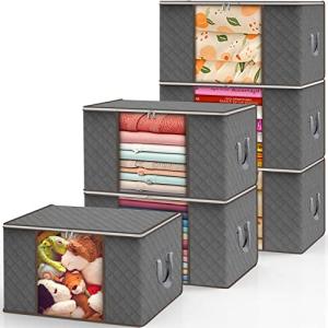ENCOUN 6 Piezas Cajas Almacenaje Ropa, 90L Almacenaje Bajo…