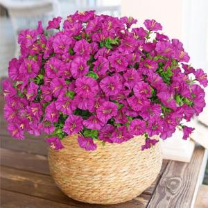 Weldomcor 10 Piezas de Flores Artificiales Exterior Resiste…
