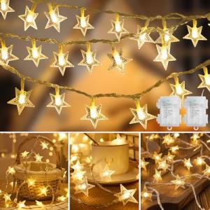 Coomoors 2 PCS Cadenas de Luces de Estrellas con 8 Modos, 6…