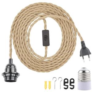 BlueXP Portalámparas E27 con Interruptor Adaptador de Lámpa…