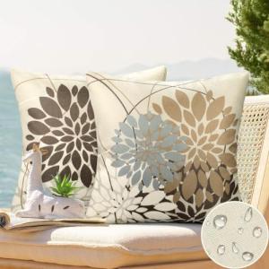 Marrón Fundas de Cojines 45x45 CM Exterior Gris Dalia Funda…