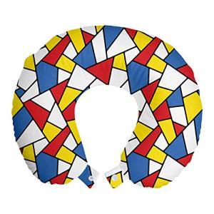 ABAKUHAUS Mosaico Cojín de Viaje para Soporte de Cuello, Co…