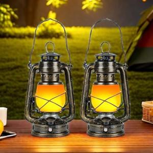 Linterna Vintage Exteriores, 2 Piezas Linternas Decorativa,…