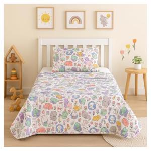 DECASATEXTIL - Colcha Infantil Cama 90 con Funda de Cojín –…