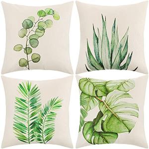 ARNTY Juego de 4 Fundas de cojín de 45 x 45 cm, Fundas de c…