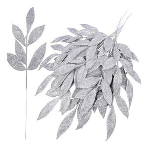 Flores de plástico para decoración de Navidad, hojas con pu…