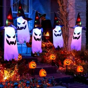 MWZEAUL Decoracion Halloween,5PCS Luces de Halloween Decora…
