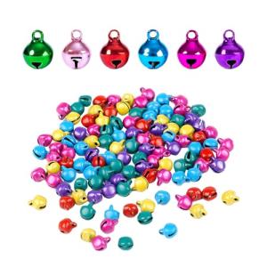 200 minicampanas de Navidad, campanas de 6 mm, coloridas ca…